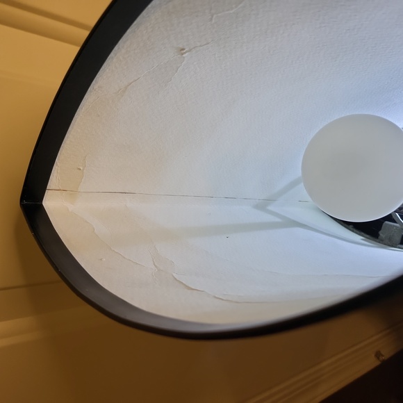 Anna Wong Signed Viver de Arte Hand Painted Water Color Table Lamp Vintage - Picture 11 of 16